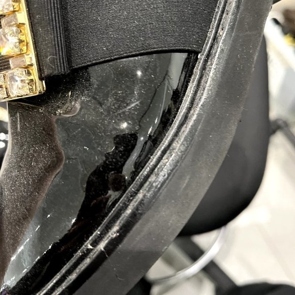 Roger Vivier Black Ankle Boots with Gold Buckle - Picture 4 of 6